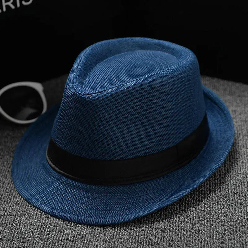 England Retro Men's Fedoras Top Jazz Plaid Hat Spring Summer Autumn Bowler Hats Cap Classic Version Chapeau Hats