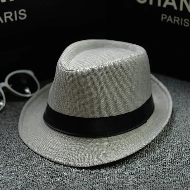 England Retro Men's Fedoras Top Jazz Plaid Hat Spring Summer Autumn Bowler Hats Cap Classic Version Chapeau Hats