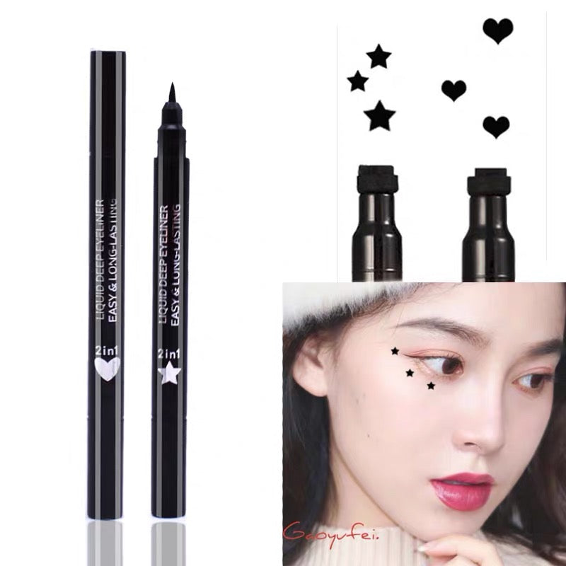 Wholesale Waterproof Stamp Eyeliner Long Lasting Fast Dry Private Label Liquid Eyeliner With Stamp Makeup Eyes Common Makeup DHL - My Store