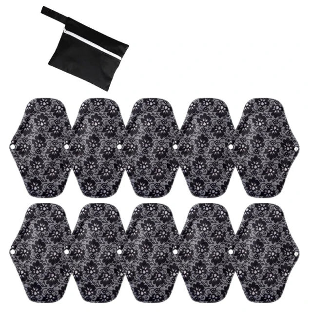Reusable Menstrual Pads for Monthly Gaskets Women's Panties Washable Sanitary Napkin Female Hygiene Daily Towels Personal Health