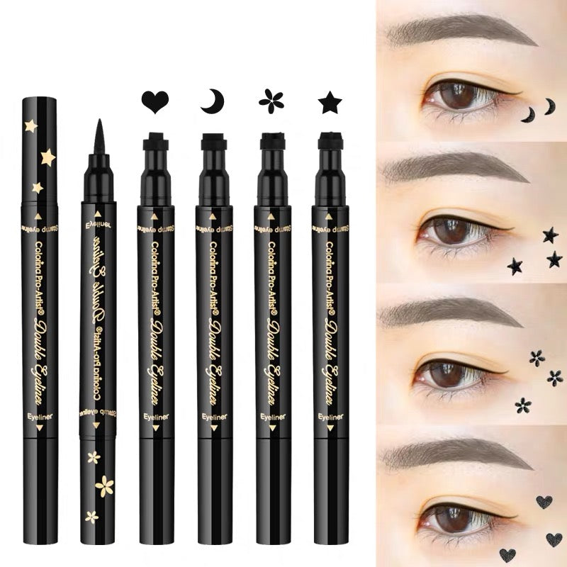 Wholesale Waterproof Stamp Eyeliner Long Lasting Fast Dry Private Label Liquid Eyeliner With Stamp Makeup Eyes Common Makeup DHL - My Store