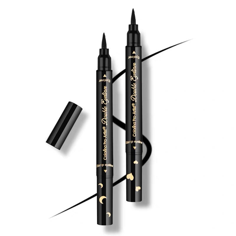 Wholesale Waterproof Stamp Eyeliner Long Lasting Fast Dry Private Label Liquid Eyeliner With Stamp Makeup Eyes Common Makeup DHL - My Store