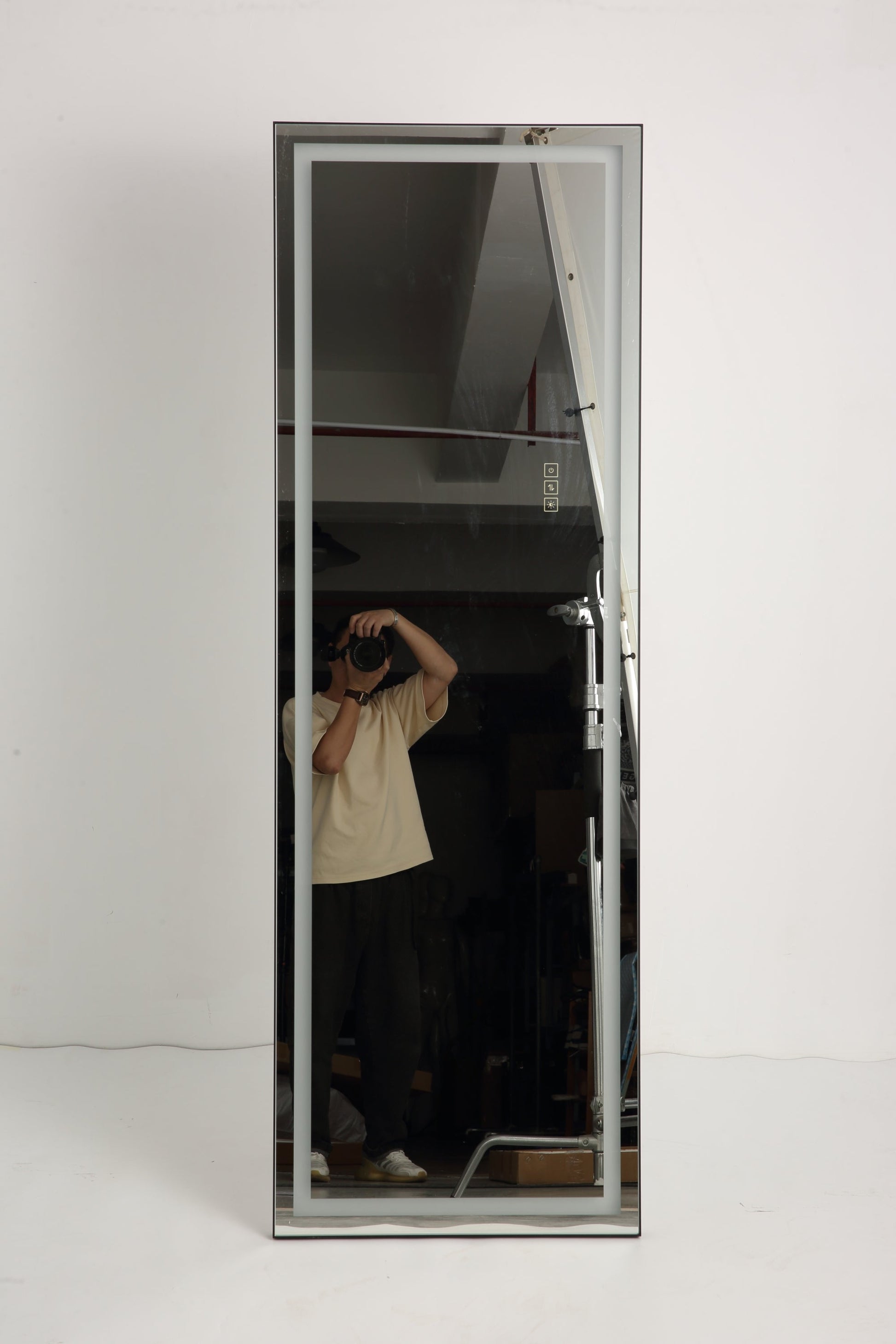 LED Mirror Full Length Mirror With Lights Wide Standing Tall Full Size Mirror for Bedroom Giant Full Body Mirror Large F