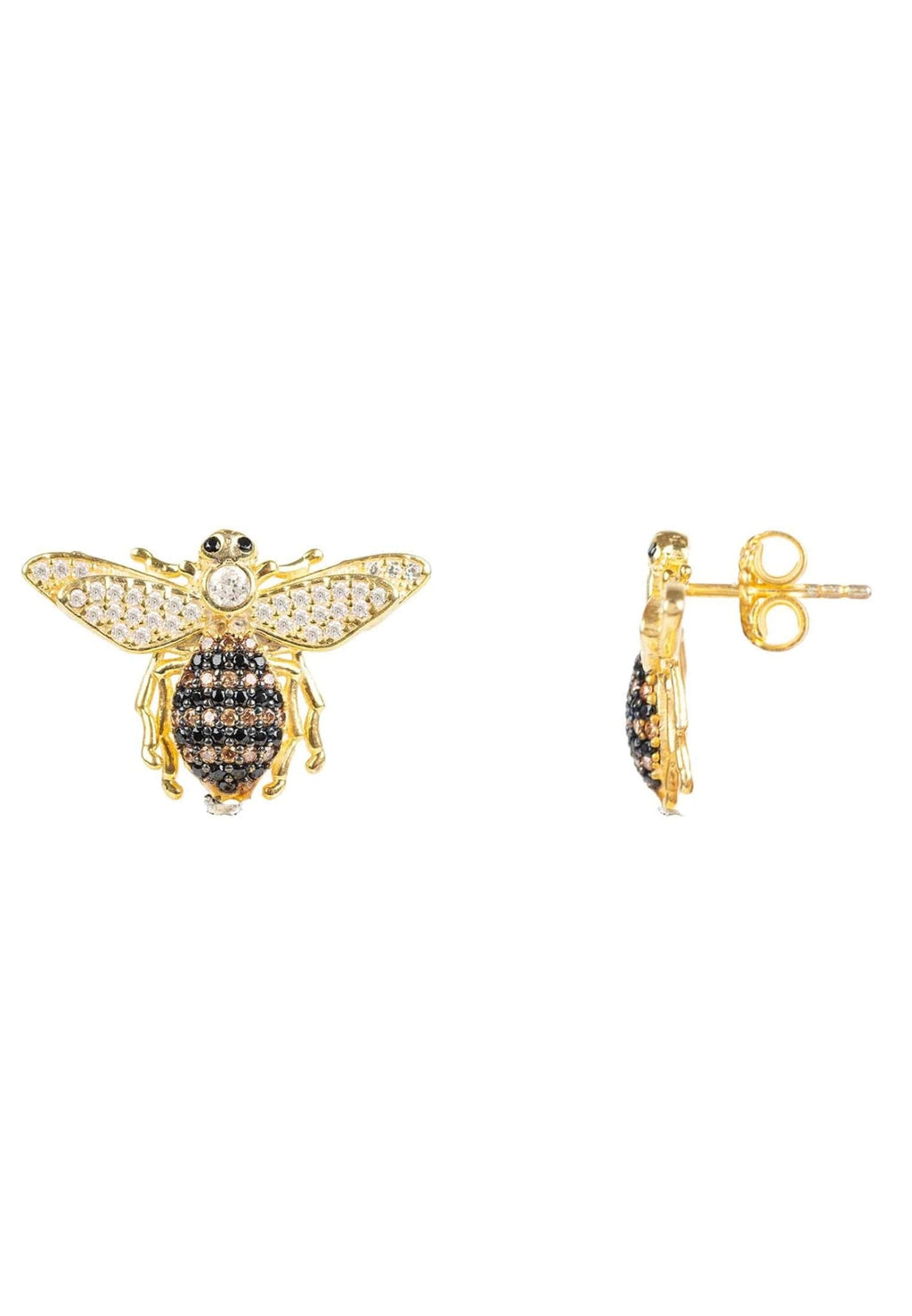 Honey Bee Stud Earrings Gold - My Store