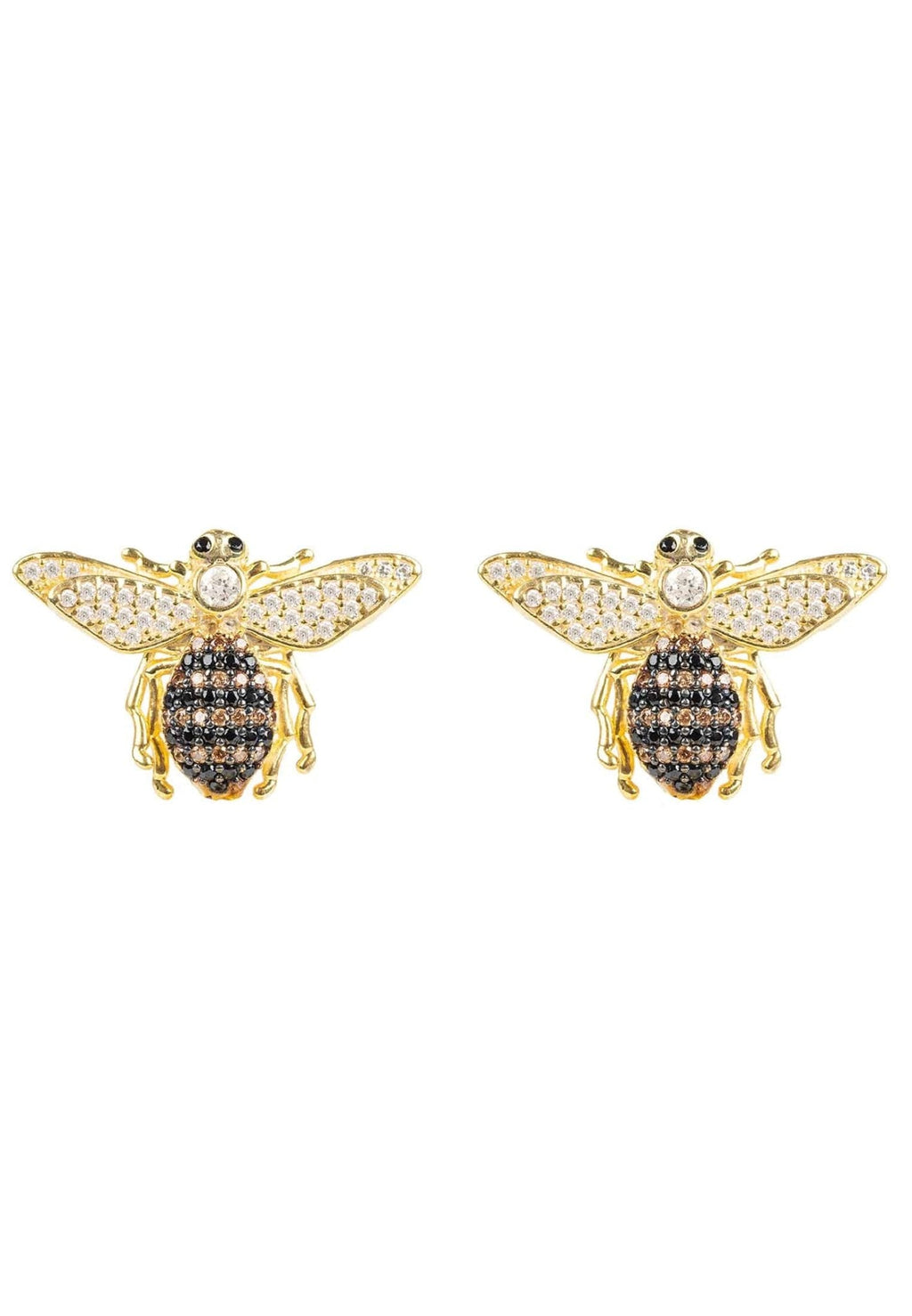 Honey Bee Stud Earrings Gold - My Store