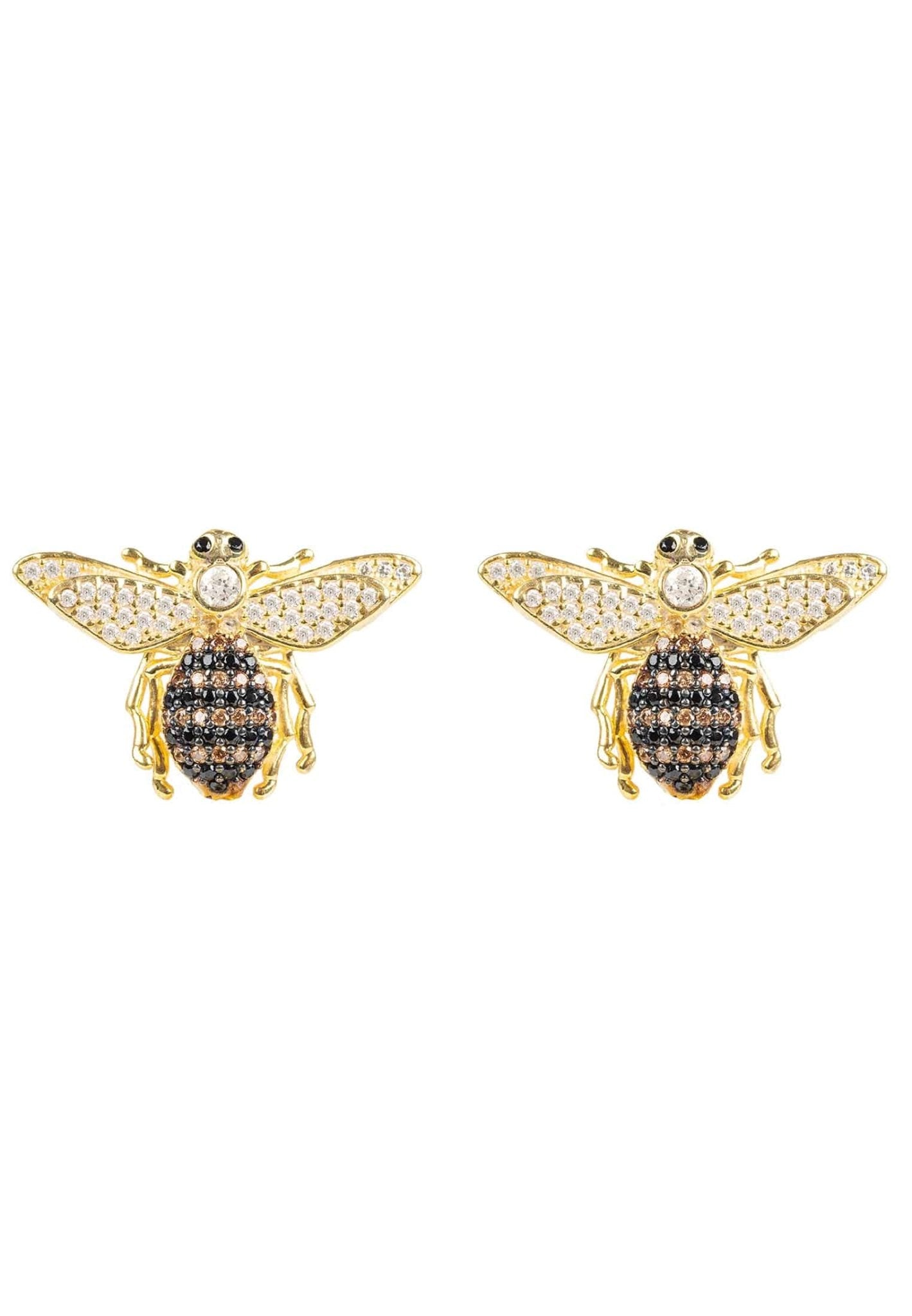 Honey Bee Stud Earrings Gold - My Store