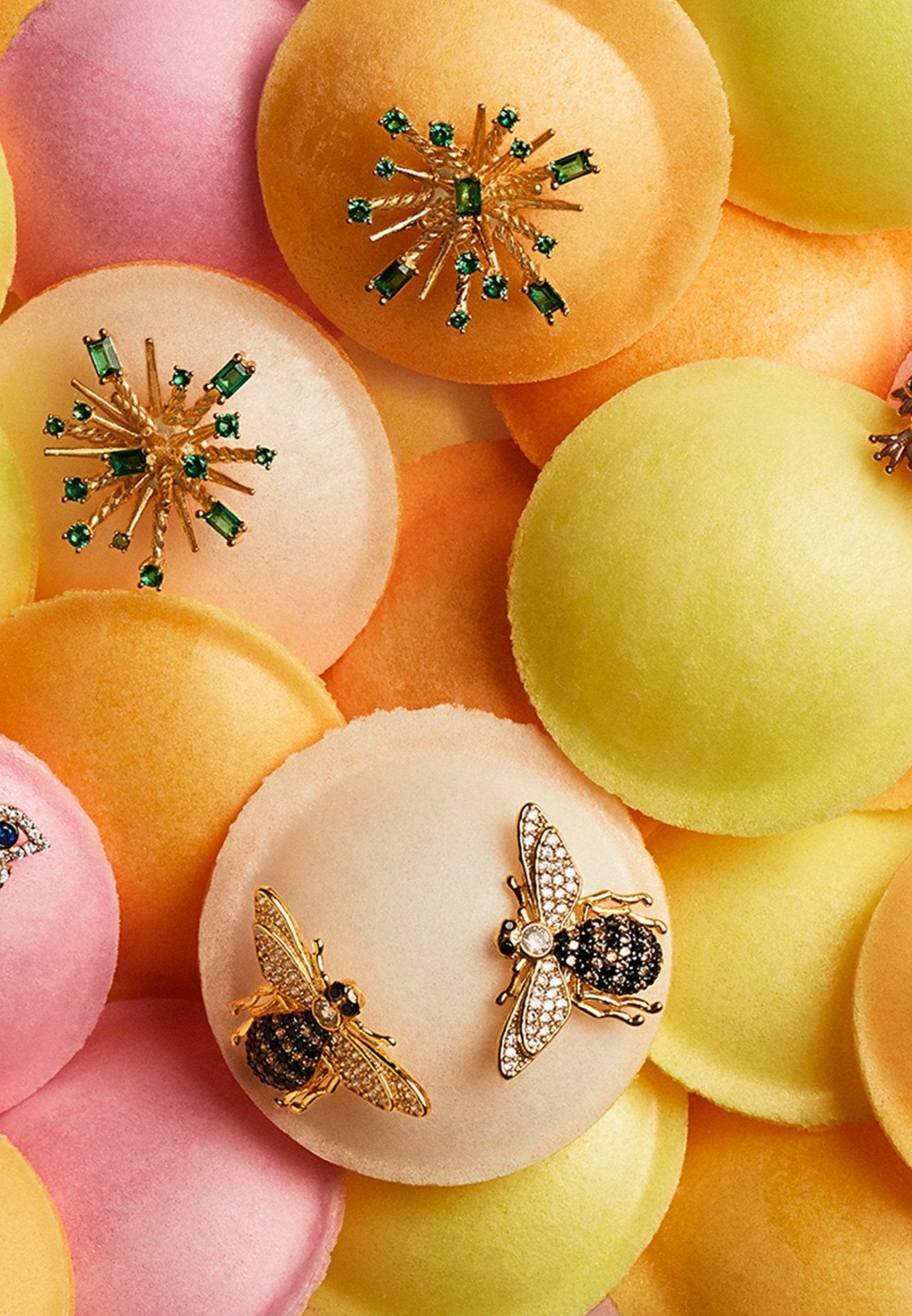Honey Bee Stud Earrings Gold - My Store