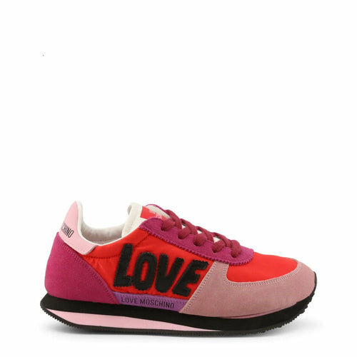 Pink Red Suede Sneakers - My Store