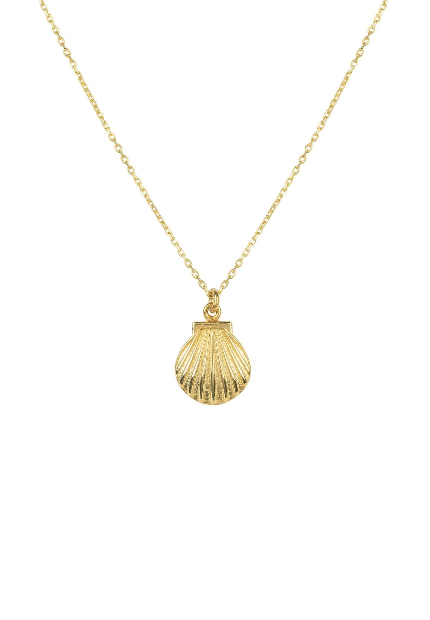 Scallop Mini Shell Necklace Gold - My Store