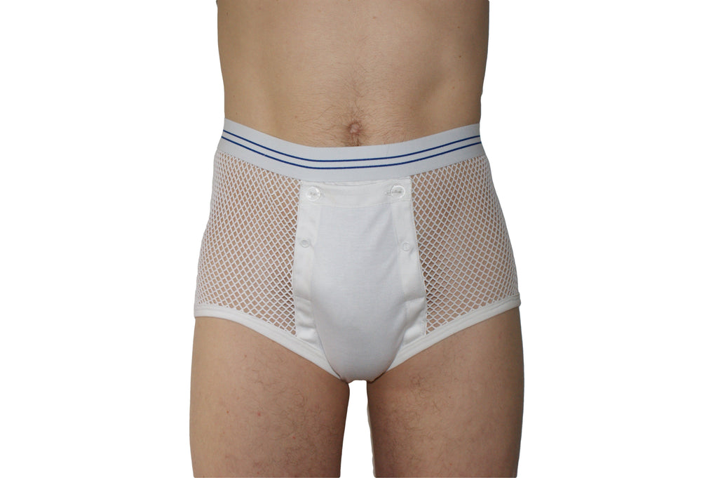 Vintage Classic String Underpants Underwear Briefs Men's Youth's With Plain Front Flap